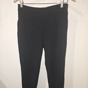 Black Stretchy Casual Pants, Shein, L